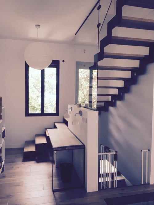 Escalier métal design Hossegor